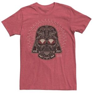 Men's Star Wars Darth Vader Sugar Skull Helmet Graphic Tee